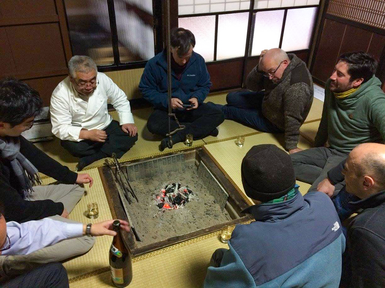 欧州の研究者と世界農業遺産の能登半島を訪問（石川県穴水町　春蘭の里にて）。2017年度 国際助成プログラム「日中韓における遺伝資源と関連する伝統的知識の活用と保全のための「東アジア・共感モデル」の構築─伝統野菜と養蜂を題材として」